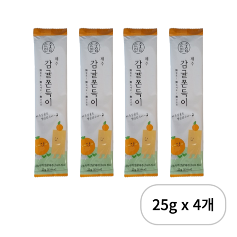 제주원데이 - 순수한집 제주 감귤 쫀득이, 100g, 60개