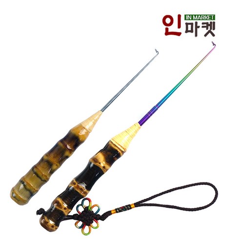 씨타임 뱀부루트 바늘빼기 대나무 수제 원목 스텐 바늘제거기, 뱀부루트바늘빼기 대, 1개