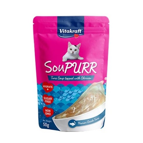 비타크래프트 수프 고양이 파우치 간식 참치 50g, 참치 + 치어 혼합맛, 48개
