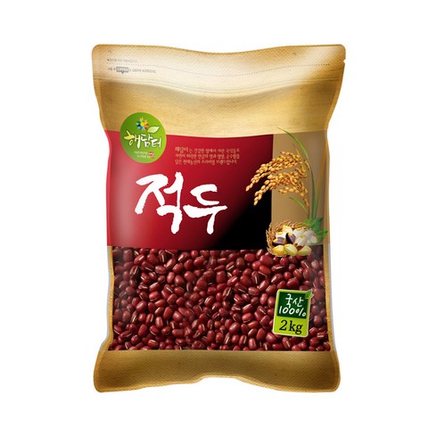 팥 - 현대농산 국산 적두 2kg 팥, 1개