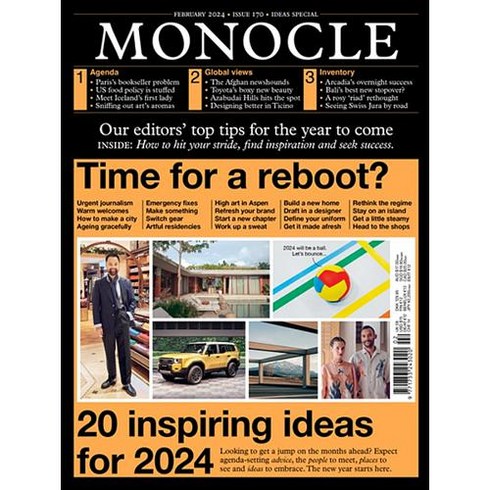 모노클잡지 - Monocle Uk 2024년2월(#170)호 (모노클 잡지 영국판 편집장 타일러 브륄레 Tyler Brule 월드매거진) - 당일발송
