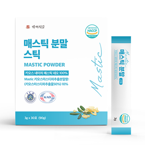 매스틱분말 스틱 3g x 30포, 90g, 1개