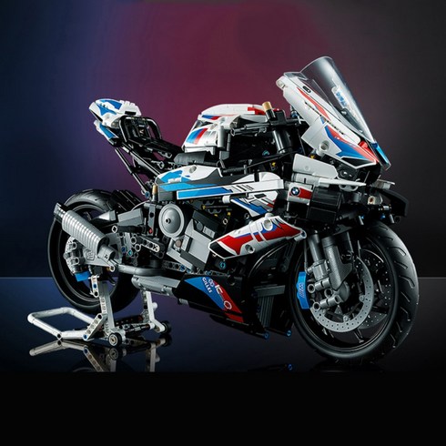 중국 테크닉 42130 BMW M1000 RR 오토바이 호환 블럭 모터 사이클, 스탠다드 BMW 모터사이클 1920알 45cm