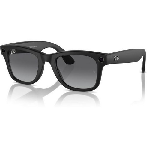 Ray-Ban Meta - Wayfarer(표준) 스마트 안경 매트 블랙 편광 그래파이트 152363, 나그네_편광 | 매트 블랙/편광 그래파이트