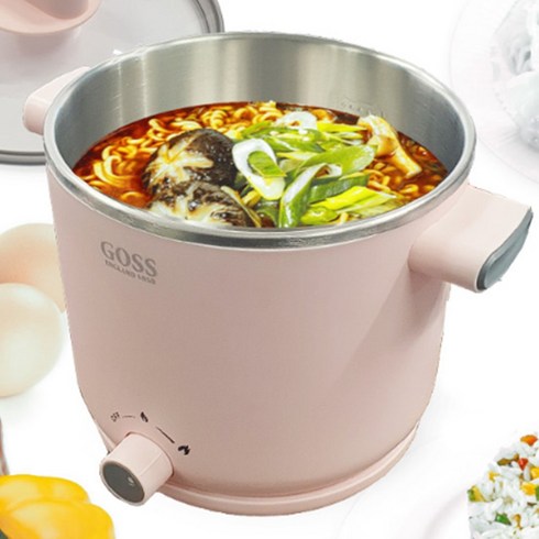 멀티쿠커 큐커 커피포트 전기포트 인스턴트팟 해외여행 라면포트 핑크