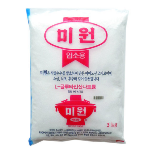 청정원 업소용미원, 3kg, 3개