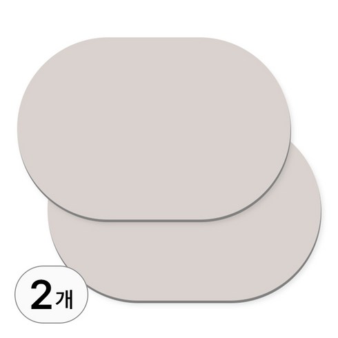 발수건 - 1+1 세트 빨아쓰는 규조토 발매트 모던 욕실 매트 대리석 화장실 미끄럼방지매트 예쁜 주방 잡화 폭신 물흡수 발판, R99573A(원형 연그레이 2개세트
