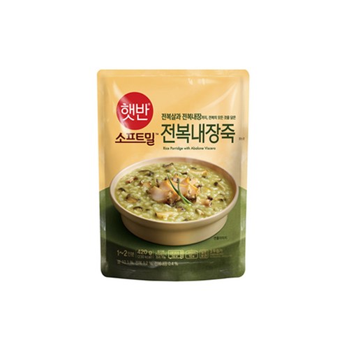 비비고 전복내장죽, 420g, 10개