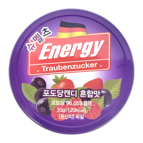 슈멜츠 에너지 포도당캔디 혼합맛, 33g, 10개