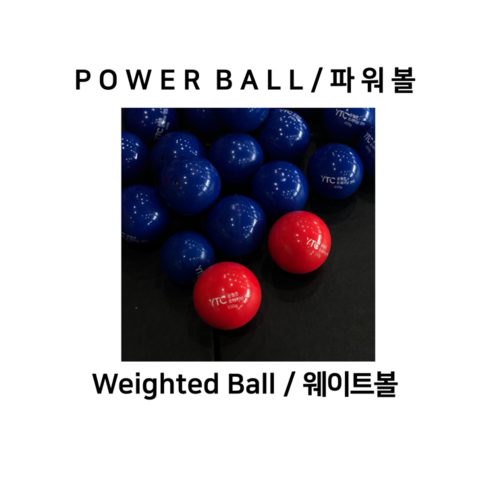 파워볼 / POWER BALL / Weighted ball / 웨이트볼 / 웨이티드볼, 550g 레드, 1개