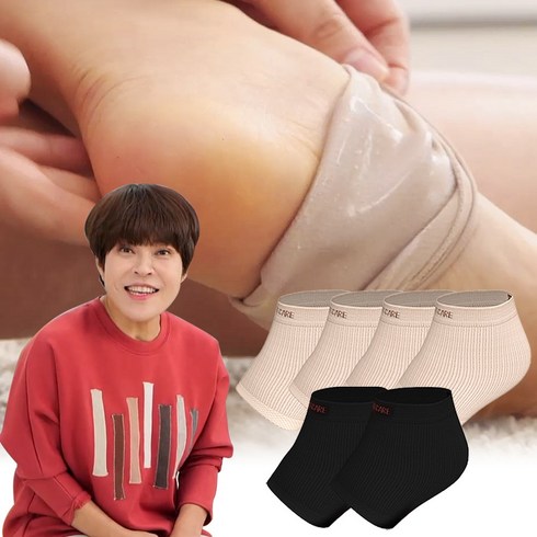 [애드크로스홈쇼핑]조혜련 내몸애척척 발 보습 실리콘 풋패드 각질 케어 솔루션 뒷꿈치 제거 6종 12종, 1개