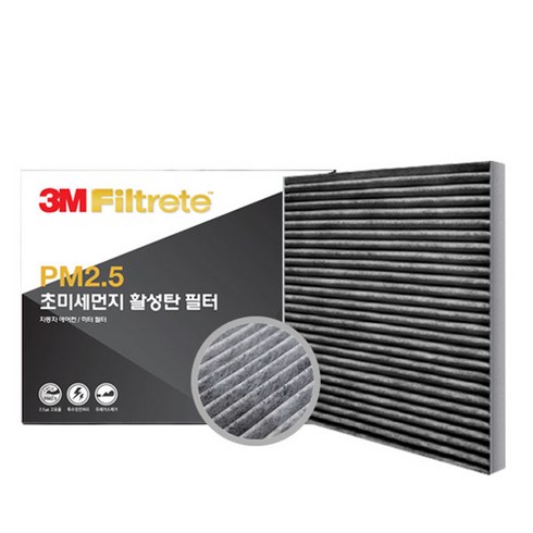 쓰리엠 PM 2.5 차량용 초미세먼지 활성탄 필터 SM6/QM6, F6285, 1개