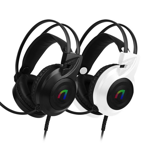 앱코 가상 7.1 RGB 게이밍 헤드셋, 블랙, N460