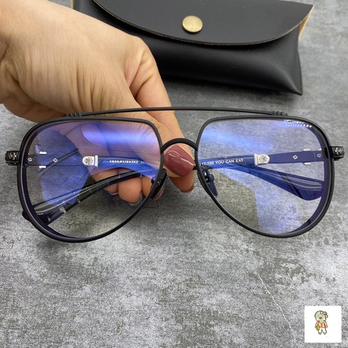 하우스브랜드 초경량 금속테 뿔테 안경 티타늄 가벼운 하금테 선글라스 f9