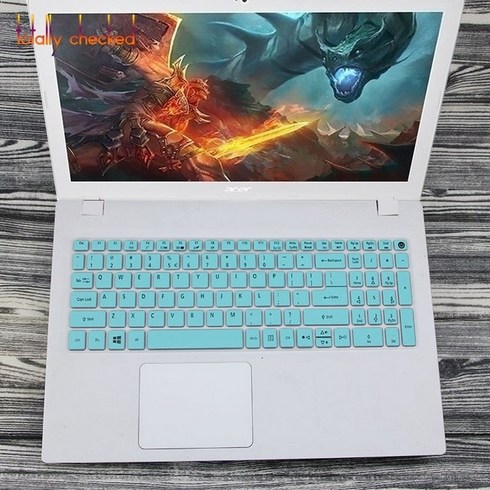 Acer 아스파이어 5 A515-51 A515-51G A517 A517-51 15.6 인치 실리콘 키보드 커버 보호기, [09] whiteblue