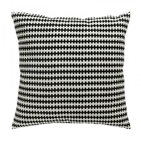 이케아 스톡홀름 쿠션 블랙 화이트 50x50cm 003.687.53