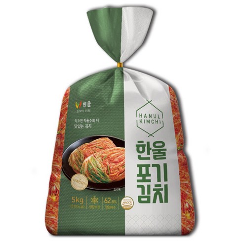 한울 포기김치 5kg 배추 반찬 포장김치, pogi, 1개, 176.4oz