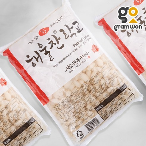 락교 - 파우치 락교 3kgX4팩 해울찬 일식 락교 대용량 업소용 반찬, 3000g, 4개