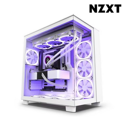 NZXT H9 Flow PC케이스 (Matte White)