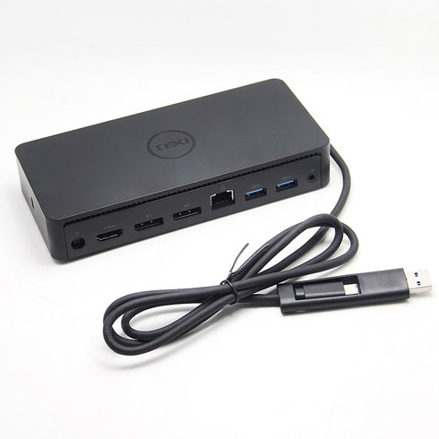 DELL D6000 도킹 스테이션 독 4K 모니터 허브 USB C타입 델, C타입+전원어댑터