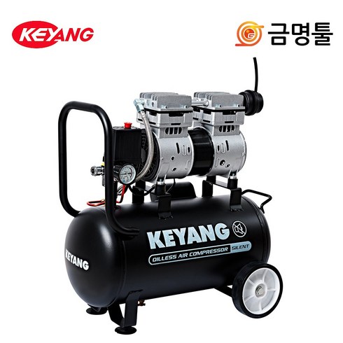 계양콤프레샤 - 계양 KAC-30SEⅡ 조용한 콤프레샤 KAC-30SE 후속 경제형 750W 25L 오일리스 콤푸 타카작업, 1개