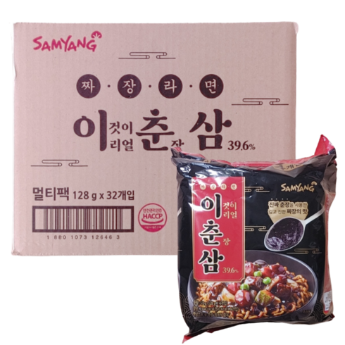 삼양 이춘삼 짜장라면 1박스 128g x32개입, 32개