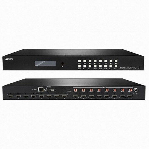 이지넷유비쿼터스 NEXT-4288UHDM HDMI2.0 8X8 Matrix switch with audio 4:4:4 Support