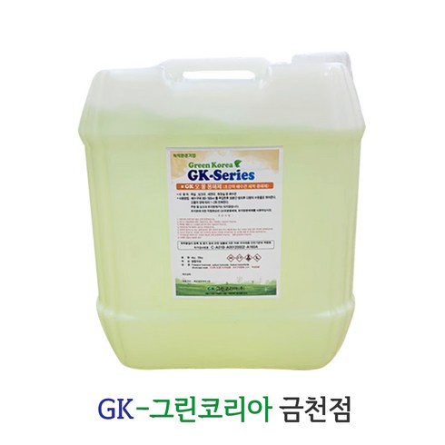 지케이그린코리아 오물용해제 배수구막힘 머리카락오물, 1개, 20L