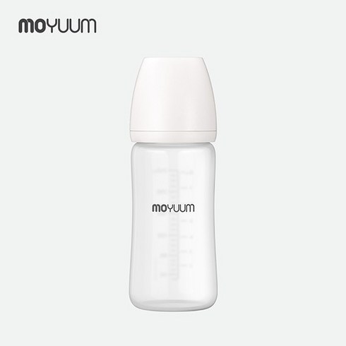 모윰유리젖병240 - 실리콘 코팅 노꼭지 유리 젖병 240ml, 없음, 1개