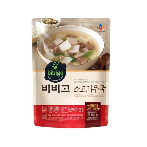 비비고 소고기무국, 500g, 6개