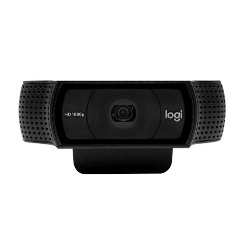 로지텍 HD PRO 웹캠 C920 병행, 블랙계열, 미니멀 박스상품[모델명 C920e]