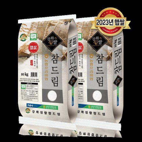 기타 [23년 특등급]농협 프리미엄 강화섬쌀 참드림 10kg*2포 / 총20kg, 2개