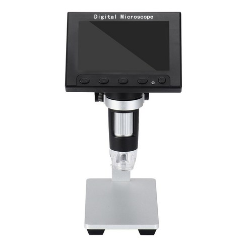 2024년 가성비 최고 휴대용 전자현미경 500배 1000배 - 휴대용 전자현미경 500배 1000배 산업 실험용 확대기, DM9 1600만 화소의 7인치 화면금속 브래킷