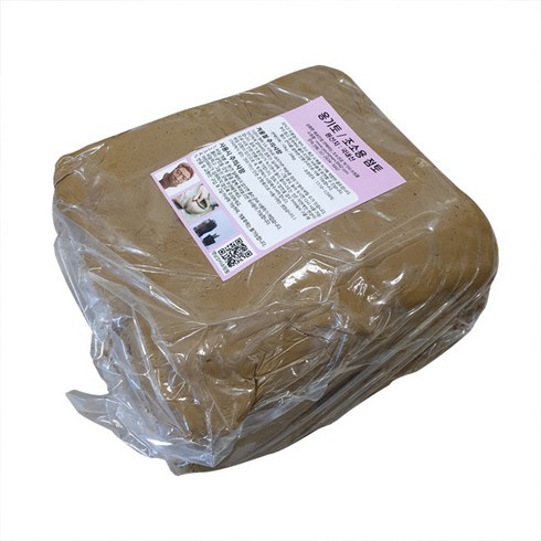 조소 점토 10kg/옹기토 찰흙 도자기흙 도예재료 클레이, 1세트