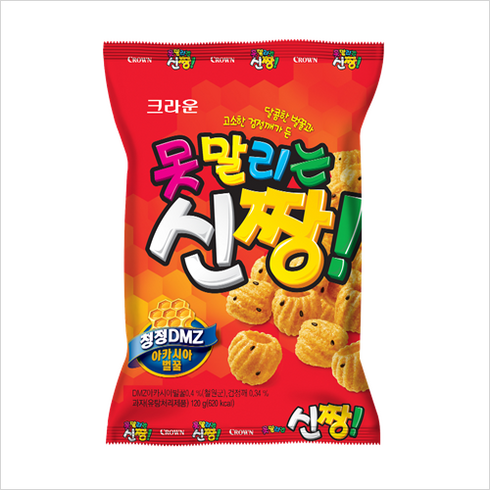 2023년 가성비 최고 짱구 - 크라운 못말리는 신짱, 120g, 3개