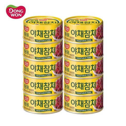 야채참치 - 동원 야채참치, 90g, 10개
