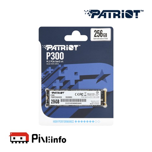 패트리어트 P300 256GB M.2 NVMe 3D TLC 파인인포