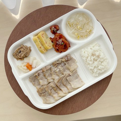 2023년 가성비 최고 도자기식판 - 엄마밥 집밥샵 도자기 식판, 화이트