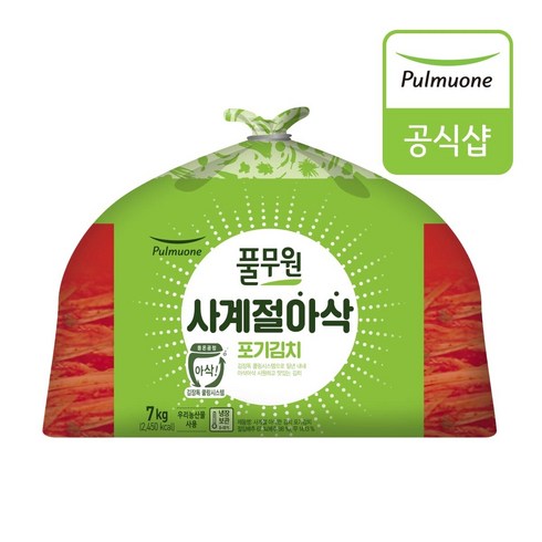 [풀무원] 사계절 아삭 포기김치 (7kg), 1개, 7kg