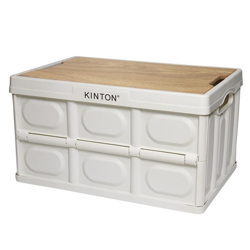 킨톤 밀키 트렁크정리함 + 테이블 상판 대형 57L 세트, 오크(MOI9)