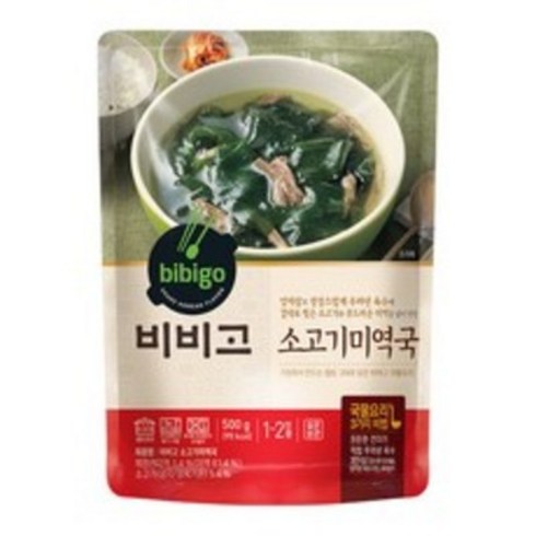 2023년 가성비 최고 미역국 - 비비고 미역국, 500g, 6개