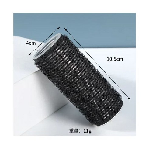 뿌리펌 미용 및 가정용 DIY 매직 대형 셀프 접착 스타일링 롤러 롤 컬 헤어 여성 미용 도구 2 사이즈 1 개, Black-4cmBlack-4cm