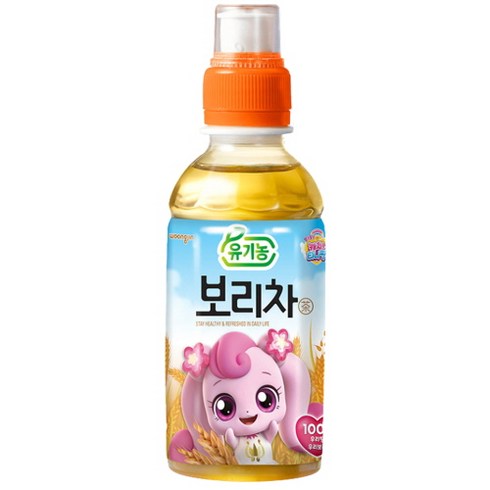 웅진식품 캐치 티니핑 유기농 보리차 200ml 12개 유아 보리 음료