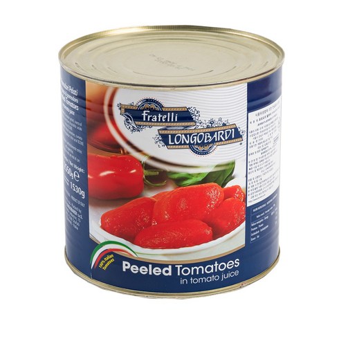 롱고바디 토마토홀 1박스[2.55kg x 6캔] 토마토소스 스파게티소스, 2.55kg, 6개