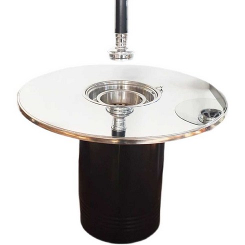 깡통 테이블 원형 드럼통 숯불 로스타 바베큐 깡통테이블 드럼통테이블, 발판공식표준