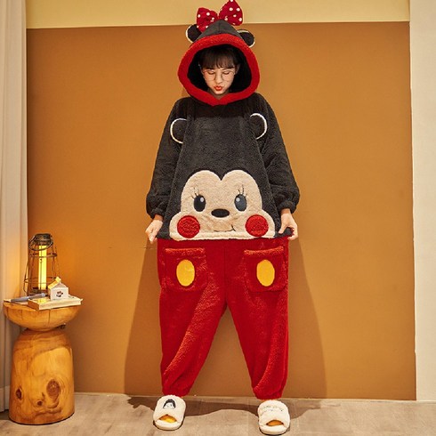 겨울잠옷 수면잠옷 홈웨어 파자마 커플룩 동물잠옷