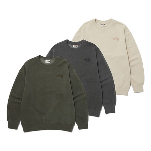 [백화점매장 정품출고] 노스페이스 남성 맨투맨 컴피 다이드 스웨트 셔츠 NM5MP01 3종 택1