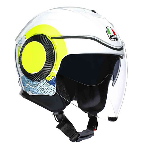 [AGV] ORBYT SUNSET WHITE/YELLOW ELUO, M (57~58cm)