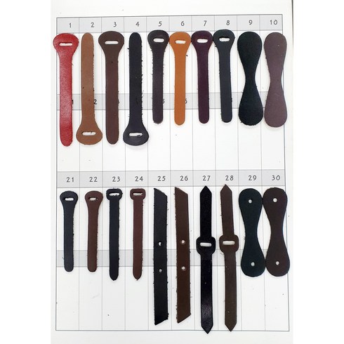 통가죽 지퍼고리 (10개=6 000원), 21검정