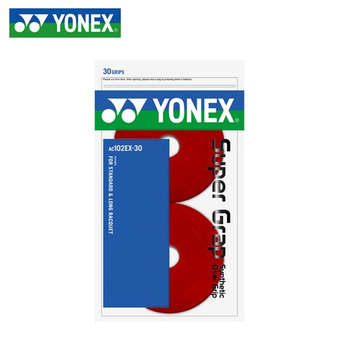 요넥스 AC-102EX-30 배드민턴그립 롤그립 30회분 레드